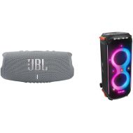 JBL Charge 5 - Portable Bluetooth Speaker with IP67 Waterproof and USB Charge Out - Gray, Small & PartyBox 710 -Party Speaker with Powerful Sound
