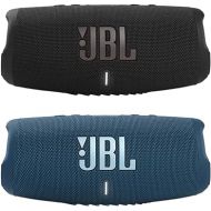 JBL Charge 5 - Waterproof Portable Bluetooth Speaker - Black/Blue (Pair)