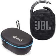 JBL Clip 4 Portable Bluetooth Wireless Speaker Bundle with divvi! Protective Hardshell Case - Black