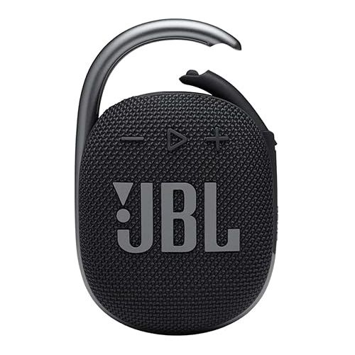 제이비엘 JBL Clip 4 Portable Bluetooth Wireless Speaker Bundle with divvi! Protective Hardshell Case - Black