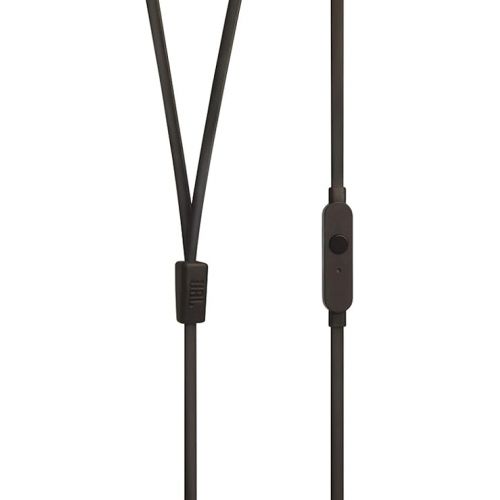 제이비엘 JBL Tune 110 Earbuds - Wired in-Ear Headphones with 1-Button Remote, Signature Sound for Rich Audio Experience, includes Velvet Carrying Pouch