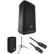 JBL EON712 Powered Speaker Kit with Cover, Stand, and Cable