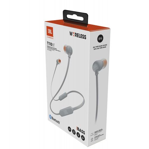 제이비엘 JBL JBLT110BTGRYAM in-Ear, Wireless Bluetooth Headphone, Gray