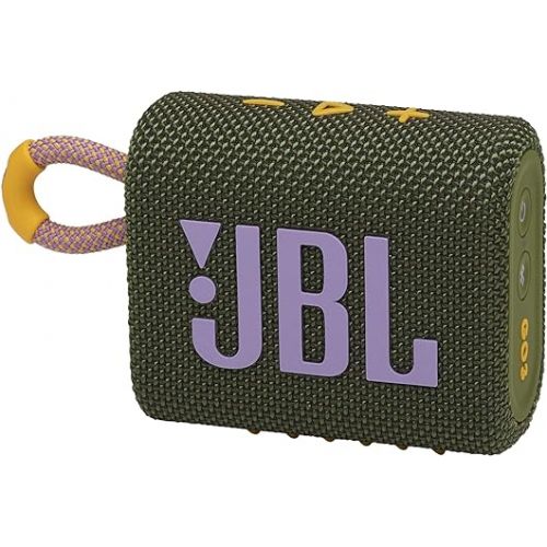 제이비엘 JBL Go 3 Portable Waterproof Wireless IP67 Dustproof Outdoor Bluetooth Speaker (Green)