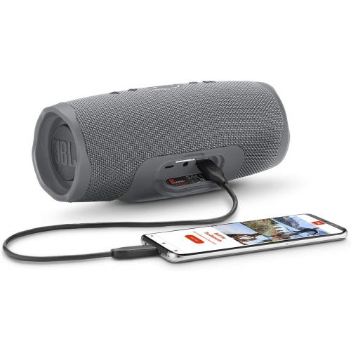 제이비엘 [아마존베스트]JBL Charge 4 Waterproof Portable Bluetooth Speaker with 20 Hour Battery - Gray