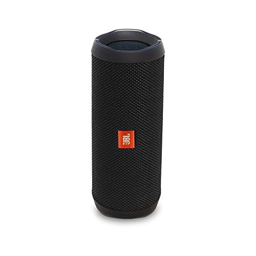 제이비엘 JBL Flip 4 Portable Bluetooth Wireless Speaker Bundle with Protective Travel Case - Black: Home Audio & Theater