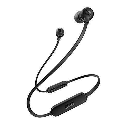 제이비엘 JBL Duet Mini 2 Wireless Bluetooth in-Ear Headphones/Earbuds Hands Free Calls Pure Bass Sound (Black)