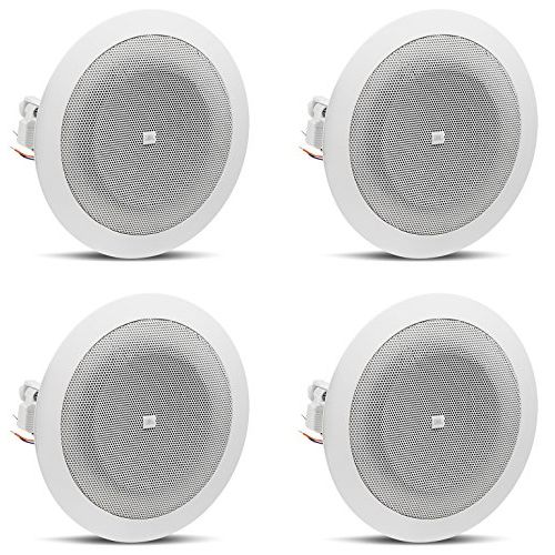 제이비엘 JBL Professional JBL 8124 - Full-Range In-Ceiling Loudspeaker with 70 Volt/100 Volt Taps (4 Pack)