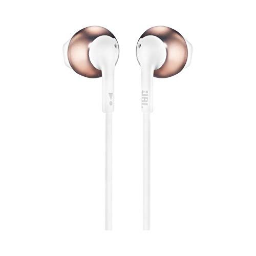 제이비엘 JBL JBLT205RGDAM T205 in-Ear Headphone with One-Button Remote/Mic, Rose Gold