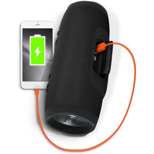 제이비엘 JBL Charge 3 Waterproof Portable Bluetooth Speaker - Pair (Black/Black)