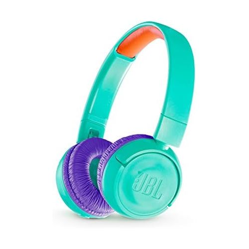 제이비엘 JBL JR 300BT Kids On-Ear Wireless Headphones Safe Sound Technology (Teal)