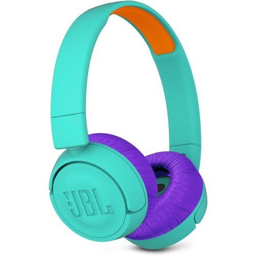 제이비엘 JBL JR 300BT Kids On-Ear Wireless Headphones Safe Sound Technology (Teal)