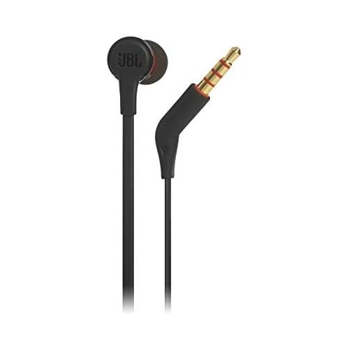 제이비엘 JBL JBLT210BLKAM in-Ear Headphone with One-Button Remote/Mic, Black