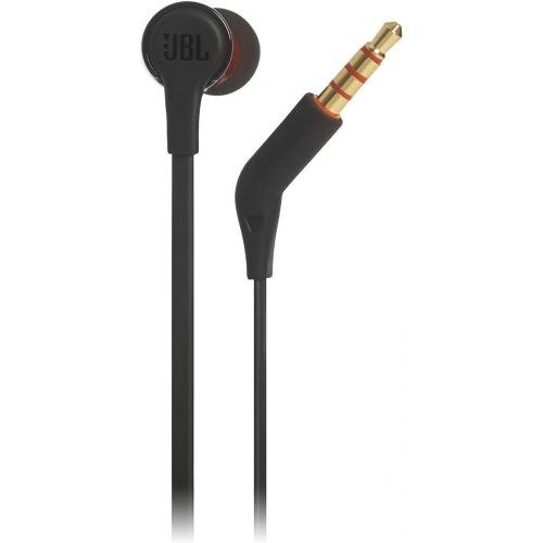 제이비엘 JBL JBLT210BLKAM in-Ear Headphone with One-Button Remote/Mic, Black