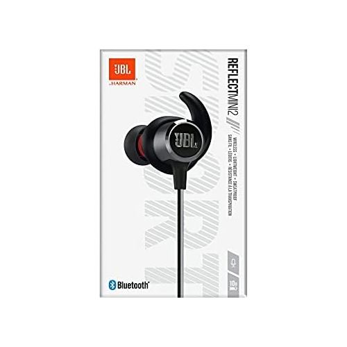 제이비엘 JBL Reflect Mini 2.0, in-Ear Wireless Sport Headphone with 3-Button Mic/Remote - Black