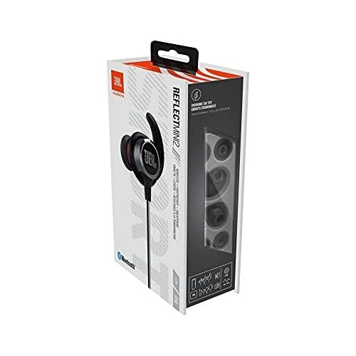 제이비엘 JBL Reflect Mini 2.0, in-Ear Wireless Sport Headphone with 3-Button Mic/Remote - Black