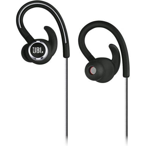 제이비엘 JBL Reflect Contour 2.0, Secure Fit, in-Ear Wireless Sport Headphone with 3-Button Mic/Remote - Black