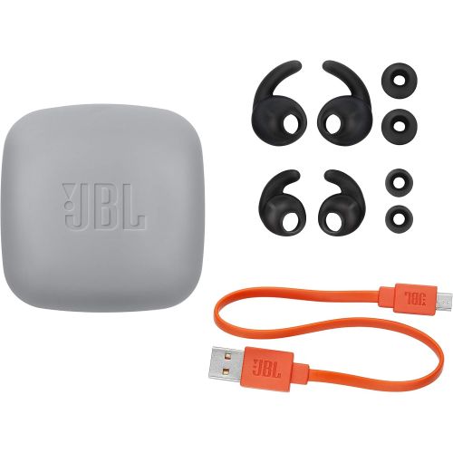 제이비엘 JBL Reflect Contour 2.0, Secure Fit, in-Ear Wireless Sport Headphone with 3-Button Mic/Remote - Black