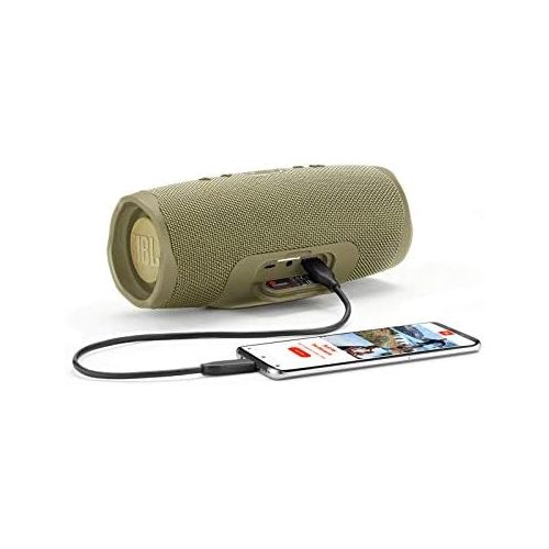 제이비엘 JBL Charge 4 Portable Waterproof Wireless Bluetooth Speaker Bundle with Anker 2-Port Wall Charger - Gray
