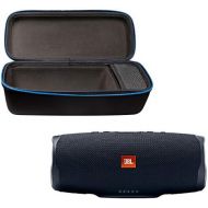 JBL Charge 4 Portable Waterproof Wireless Bluetooth Speaker Bundle with divvi! Charge 4 Protective Hardshell Case - Black