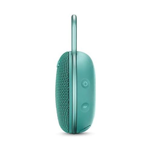 제이비엘 JBL JBLCLIP3TEAL Clip 3 Portable Waterproof Wireless Bluetooth Speaker - Teal, 6.5 X 4.3 X 2