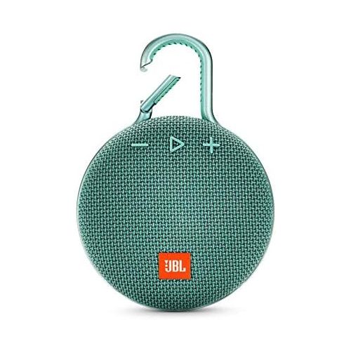 제이비엘 JBL JBLCLIP3TEAL Clip 3 Portable Waterproof Wireless Bluetooth Speaker - Teal, 6.5 X 4.3 X 2