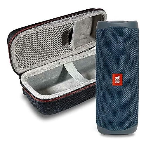 제이비엘 JBL Flip 5 Waterproof Portable Wireless Bluetooth Speaker Bundle with Hardshell Protective Case - Blue