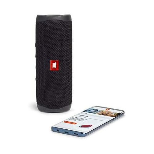 제이비엘 JBL FLIP 5 Portable Speaker IPX7 Waterproof On-The-Go Bundle with gSport Deluxe Hardshell Case (Black)