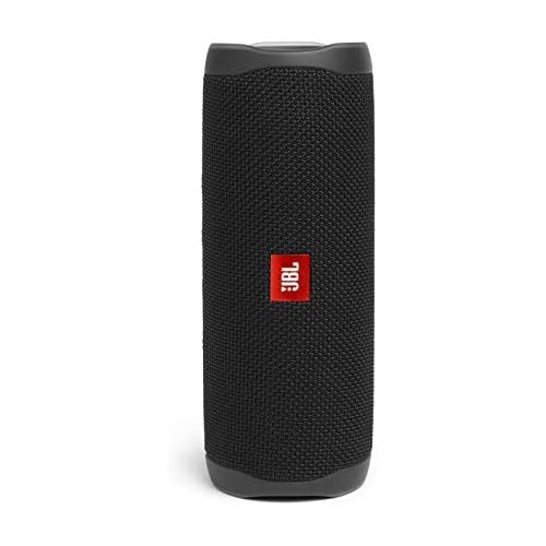 제이비엘 JBL Flip 5 Waterproof Portable Wireless Bluetooth Speaker Bundle with divvi! Protective Hardshell Case - Black