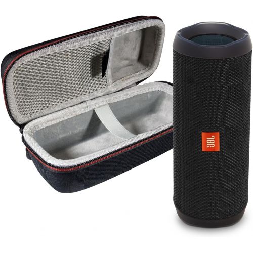 제이비엘 JBL Flip 4 Portable Bluetooth Wireless Speaker Bundle with Protective Travel Case - Black