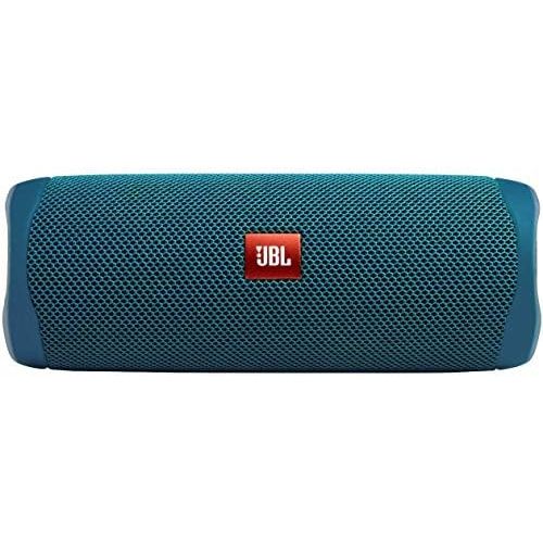 제이비엘 JBL Flip 5 Waterproof Portable Bluetooth Recycled Plastic Speaker Bundle with divvi! Protective Hardshell Case - Blue (Eco Edition)