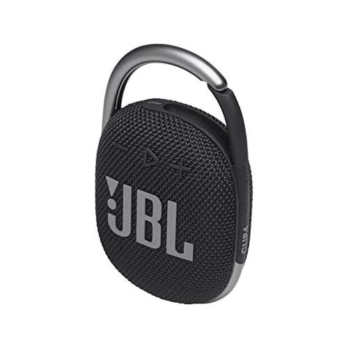 제이비엘 JBL Clip 4 Portable Bluetooth Wireless Speaker Bundle with divvi! Protective Hardshell Case - Black