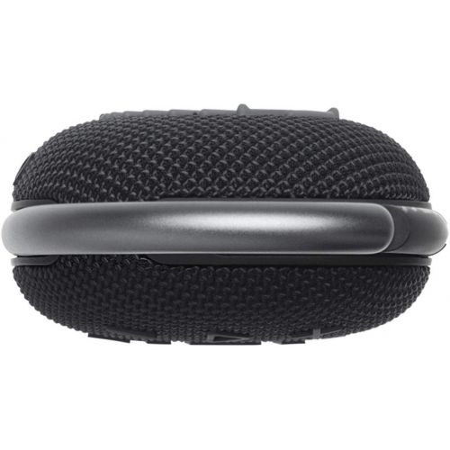 제이비엘 JBL Clip 4 Portable Bluetooth Wireless Speaker Bundle with divvi! Protective Hardshell Case - Black