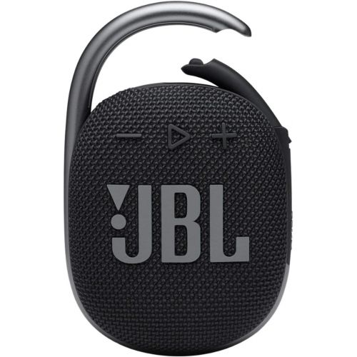 제이비엘 JBL Clip 4 Portable Bluetooth Wireless Speaker Bundle with divvi! Protective Hardshell Case - Black