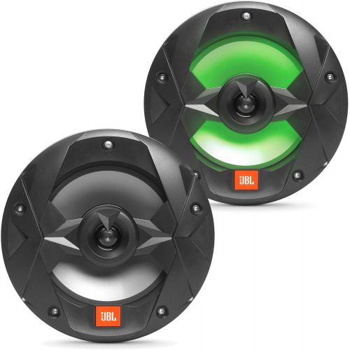 제이비엘 JBL OEM Replacement Bundle - MS10LB 10 Marine LED Subwoofer & Two Pair of MS8LB 8 Marine LED Speakers - Black