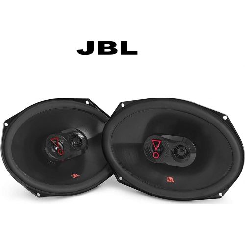 제이비엘 Pair of JBL Stage3 9637F 6 X 9 Three-Way Car Audio Speaker No Grill Bundle