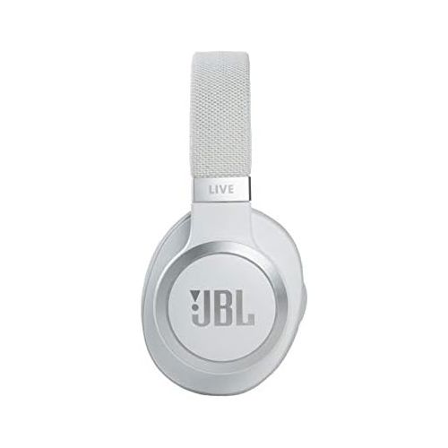 제이비엘 JBL Live 660NC - Wireless Over-Ear Noise Cancelling Headphones with Long Lasting Battery and Voice Assistant - White