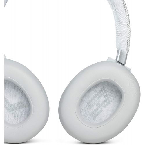 제이비엘 JBL Live 660NC - Wireless Over-Ear Noise Cancelling Headphones with Long Lasting Battery and Voice Assistant - White