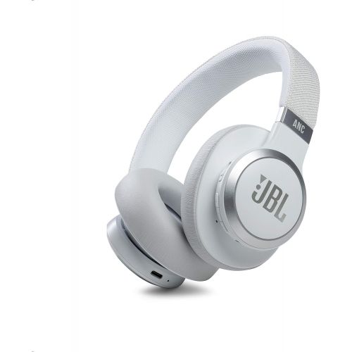 제이비엘 JBL Live 660NC - Wireless Over-Ear Noise Cancelling Headphones with Long Lasting Battery and Voice Assistant - White