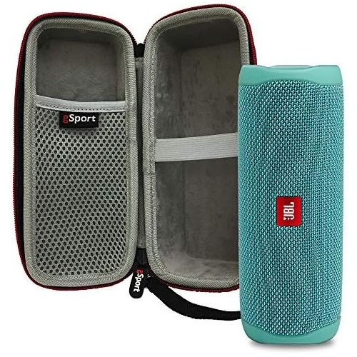 제이비엘 JBL FLIP 5 Portable Speaker IPX7 Waterproof On-The-Go Bundle with gSport Deluxe Hardshell Case (Teal)