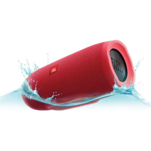 제이비엘 JBL Charge 3 Waterproof Portable Bluetooth Speaker - Pair (Red/Red)