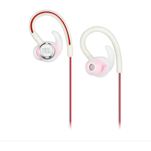 제이비엘 JBL Reflect Contour 2 Wireless Sport in-Ear Headphones with Three-Button Remote and Microphone - White
