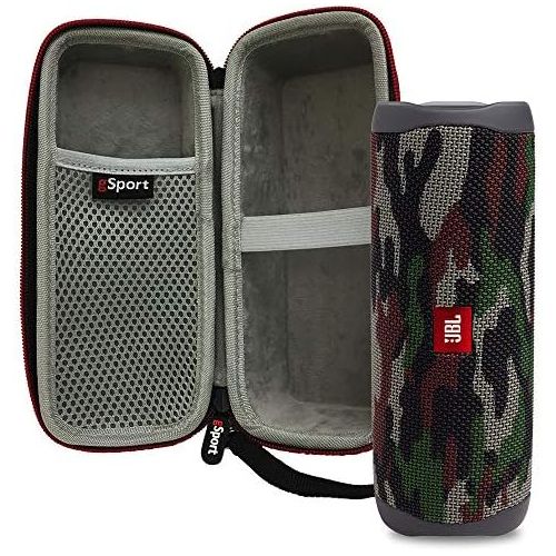 제이비엘 JBL FLIP 5 Portable Speaker IPX7 Waterproof On-The-Go Bundle with gSport Deluxe Hardshell Case (Green Camo)