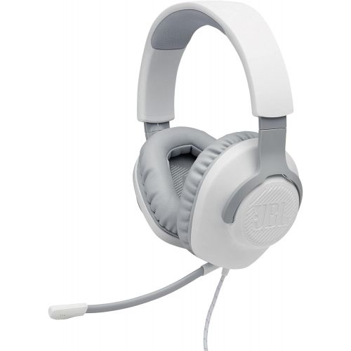 제이비엘 JBL Quantum 100 - Wired Over-Ear Gaming Headphones - White