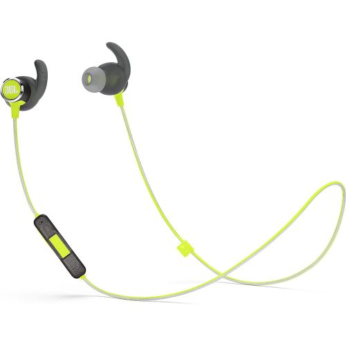 제이비엘 JBL Reflect Mini 2 Wireless in-Ear Sport Headphones with Three-Button Remote and Microphone - Green