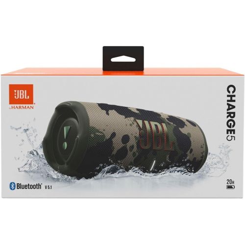 제이비엘 JBL Charge 5 - Portable Bluetooth Speaker with IP67 Waterproof and USB Charge out - Squad