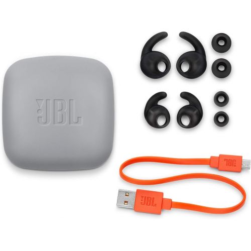 제이비엘 JBL Reflect Contour 2 Wireless Sport in-Ear Headphones with Three-Button Remote and Microphone (Black)