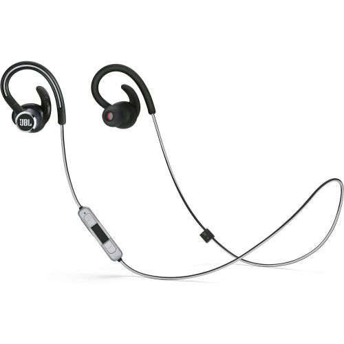 제이비엘 JBL Reflect Contour 2 Wireless Sport in-Ear Headphones with Three-Button Remote and Microphone (Black)