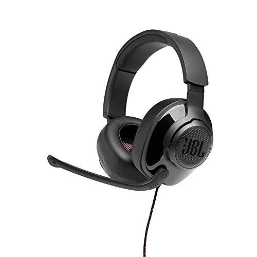 제이비엘 JBL Quantum 200 - Wired Over-Ear Gaming Headphones - Black, Large