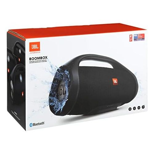 제이비엘 JBL Boombox - Waterproof Portable Bluetooth Speaker - Family Holiday & Home Party - IPX7 Water-Resistant, 20,000 mAh Battery up to 24 Hours of Nonstop Playback - Black